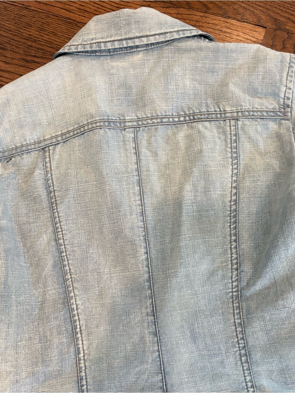 Armani Exchange Light Wash Denim Blazer Jacket - Picture 8 of 8